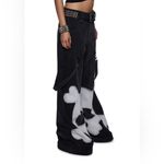Dolls Kill Trickz N Treatz Ghostly Gauntlet Wide Leg Pants Size XS Photo 3