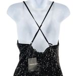 Forever 21  Full Sequin Floral Sleeveless Cross Back Retro Dress Photo 4