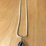 Dichoric Glass Pendant 16 inch chain Handmade Photo 2