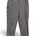 Talbots  Black White Gingham Plaid Capri Pants Size 14 Photo 0
