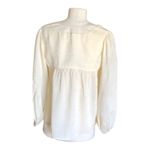 Band Of The Free NWT Cash VNeck Long Sleeve Billowing Sleeves Ivory Top Size XS Photo 5