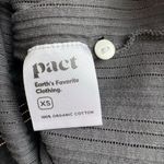 $5/$25 Pact 100% Organic Cotton Gray Ribbed Button Henley Ruffle Tank Size XS Photo 5