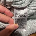 Gap Teal Crew Neck Sweater with Ribbed Texture Size Medium Photo 3