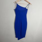 Hello Molly  Outta Cash Midi Dress Women's XS 2 Blue Slit Cocktail Party NWOT Photo 11