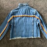 Boutique Sunset + spring rainbow jeans jacket Photo 2