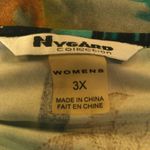 Nygard Womens 3X Gold Colorful Slinky Blouse Top Artsy Career Boho Retro‎ Funky Size undefined Photo 2