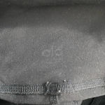 Alo Yoga Capri Leggings Cropped Faux Leather Side Mesh Illusion Black Size Small Photo 9