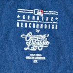 Majestic Chicago Cubs Shirt Womens Plus 2X 18 20 Graphic Logo Metallic T-shirt Top Photo 2