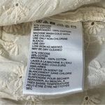 Urban Outfitters  Top florence embroidered floral ruffle crop womens Beige medium Photo 5