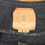 Anthropologie  Hei Hei Open Front Denim Linen Cotton Blend Jacket Size S Photo 3