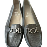 Aerosoles Women's black Loafers Size 8 Slip On with Silver Hardware Photo 0