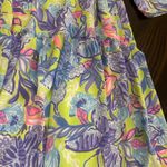 Lilly Pulitzer  Martine Dress Women's XS  Dew Drop Stay Fly V-Neck Green Lined Photo 5