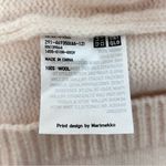 Marimekko Uniqlo Sweater Dress Women Size XS Cream Wool Knit Boho Lagenlook Art White Photo 3