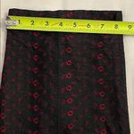 Karen Kane  Black Eyelet Embroidered Silk Ankle Pants Womens Size 14 Dressy Photo 7