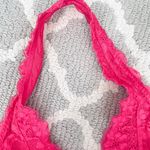 Free People Hot Pink Lace Halter Bralette Photo 5