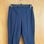 Theory  Pintuck Bistretch Navy Women's 2 Ankle zip NWOT‎ Photo 1