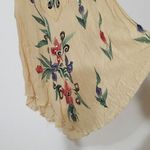 California Woman Rayon Hand Painted One Size Sleeveless Tunic Yellow Photo 5