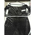 Premier‎ Amour Womens Plus size Sparkle Velvet Romper size 16 Black Photo 4