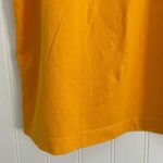 J.Crew Eyelet Cotton Sleeveless Split Neck Tank Top Yellow/Orange Size XL NWT Photo 4