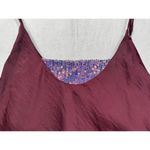 Free People Intimately Turn It On Sequined Cami Tank Top Flowy Plum Women's M Photo 4