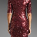 BCBGMAXAZRIA / Revolve Marta Sequin Dress in Port Combo Photo 7