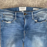 frame denim  Women's Blue Le High Skinny Cut Offs Morton Distressed Jeans 27 Photo 1