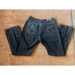 PZI Jeans Women’s Dark Wash Bootcut Stretch Denim Curvy Fit Size 12 Inseam 34 Blue Photo 7