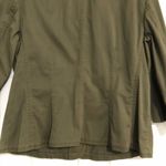 J.Jill ‎ green army utility button down jacket. Cotton stretch women’s size 12 Photo 6