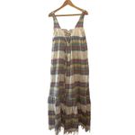 Alix of Bohemia NWT Amelia Havana Maxi Dress Multicolor Stripe Cotton Size Med Photo 3
