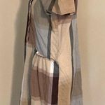 ZARA Patchwork Plaid Cotton Short Sleeve Shirt Dress Photo 2