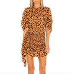 RHODE Pia Mini Dress in Cheetah Print Small NWT! Tan Photo 2