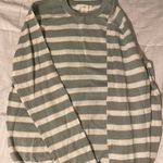 H&M Striped Green And White Sweater Photo 0