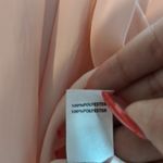 Ramy Brook  Anya Pleated Satin Halter Top Blouse Dusty Pink Size M Photo 3