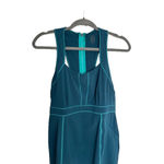 Title Nine  Blue Green Athletic Outdoor Zip Pockets Tank Dress Size 8 Golf Tennis Photo 1