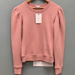 ALC Frank A.L.C. Rayna Puff Sleeve Cropped Sweatshirt pink size small Photo 3