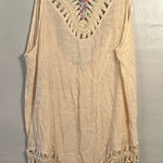 Source Unknown Boho Chic V-neck with crotchet and tassels Size XLarge Photo 0