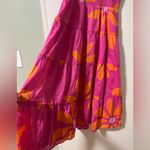 J. Marie The Maui Ruffle Strap Midi Dress Size L Pink Size L Photo 7