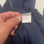 Blue Sleeveless Halter Midi Sundress Photo 5