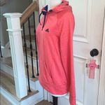 Adidas  Ultimate Hoodie Coral Navy Blue Trim Photo 3