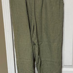Flax  100% Linen Sage Green Women's Joggers Size Small Photo 0