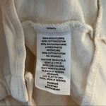 Something Navy  Bodysuit Cream Gathered Tee Shirt Bodysuit Sz L EUC Blouson Fit Photo 13