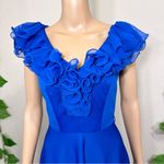 Vintage 60’s / 70’s Blue Ruffle Dress Photo 1