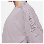 Nike  Lilac Lace-Up Dri-Fit Fleece Training Sweatshirt Plus 1X Purple Photo 3
