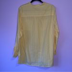 Soft Surroundings NEW L Primavera Tunic in Golden Haze Yellow Button-Up Blouse Photo 5
