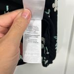 J.Crew Medium Black Floral Long Sleeve Drapey Popover Shirt Blouse Photo 8