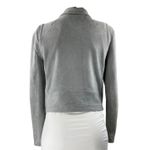 Olivaceous Women's Gray Faux Suede Collar Asymmetric Zip Up Moto Coat Jacket M Photo 2