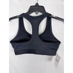 Nike  Pro DRI-FIT Sports Bra Medium Support Racerback‎ Black White Size M Photo 3
