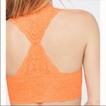 Free People Galloon Lace Bralette Neon Orange XS Photo 3