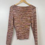 Madewell  Sweater Space Dyed V Neck
Cinched Stretch Size XL New Photo 3