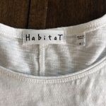 Habitat  Clothes to Live In Artsy Lagenlook Top 100% Cotton Knit White Size Small Photo 5
